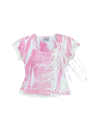 Graphic Paint Fitted Tee