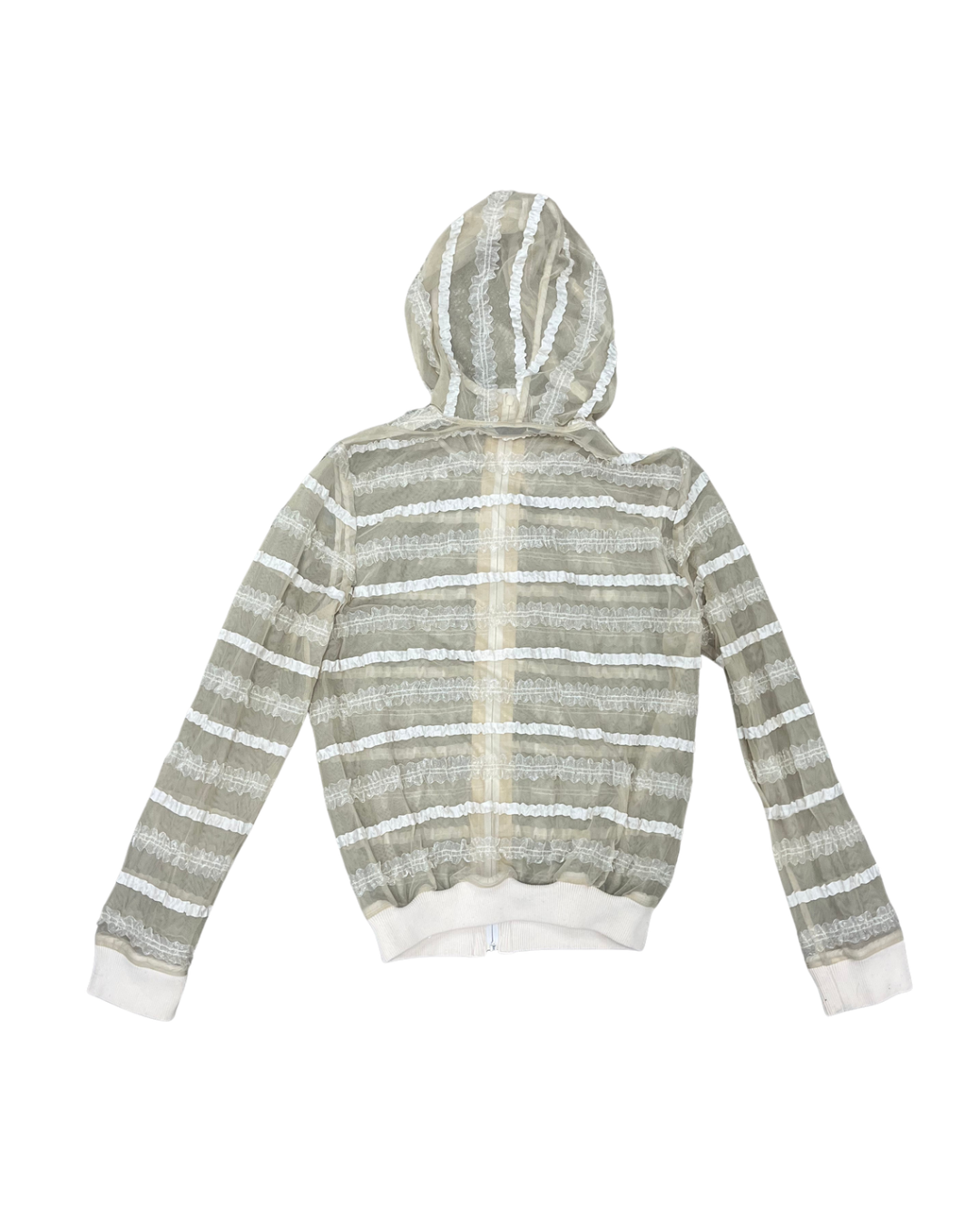 Sheer Zip-up Hoodie