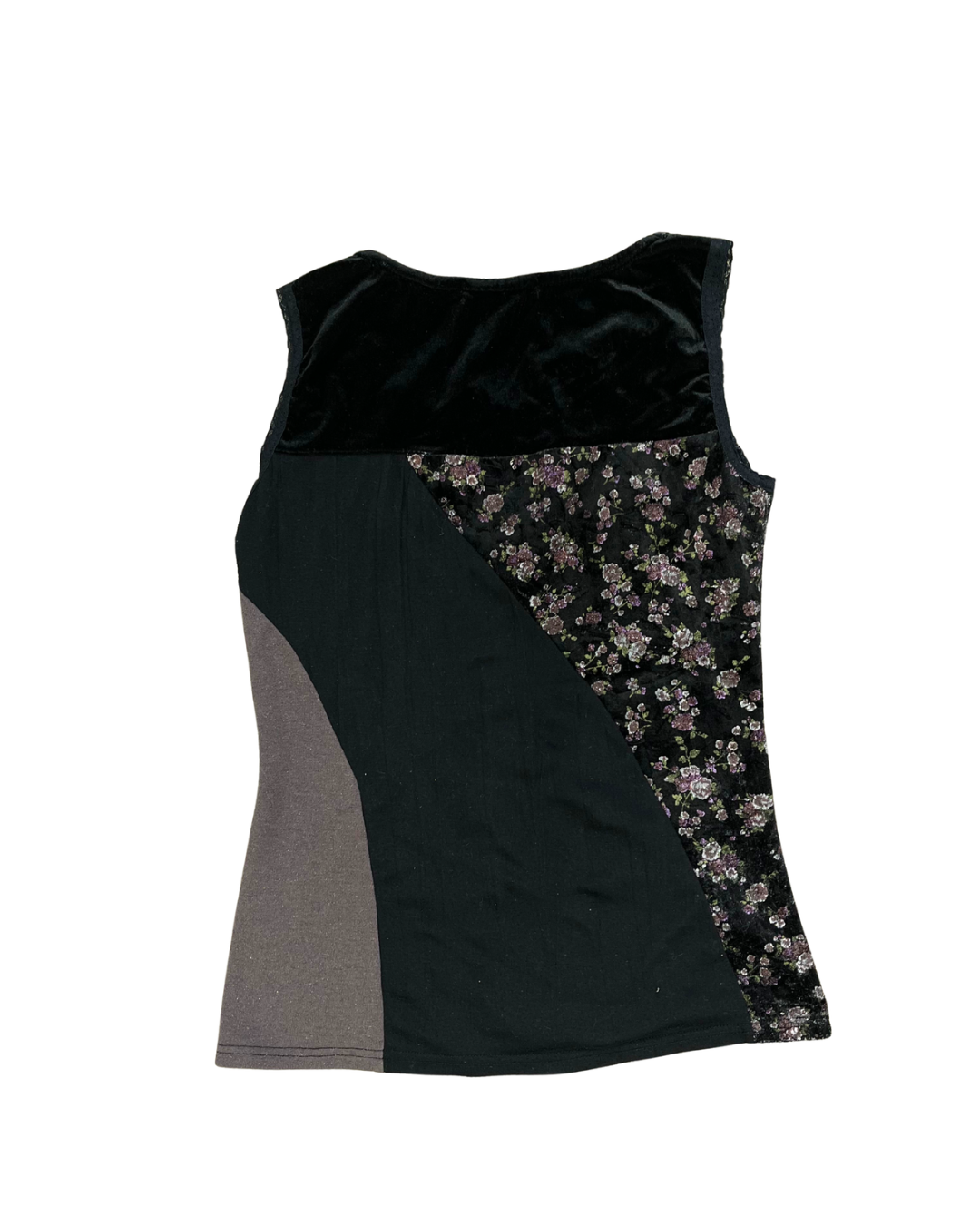 Mixed Media Lace Tank Top
