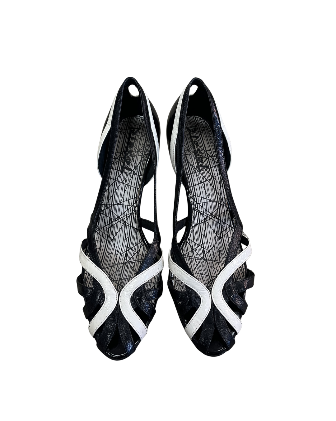 DIESEL Two-tone Open Toe Strappy Pumps
