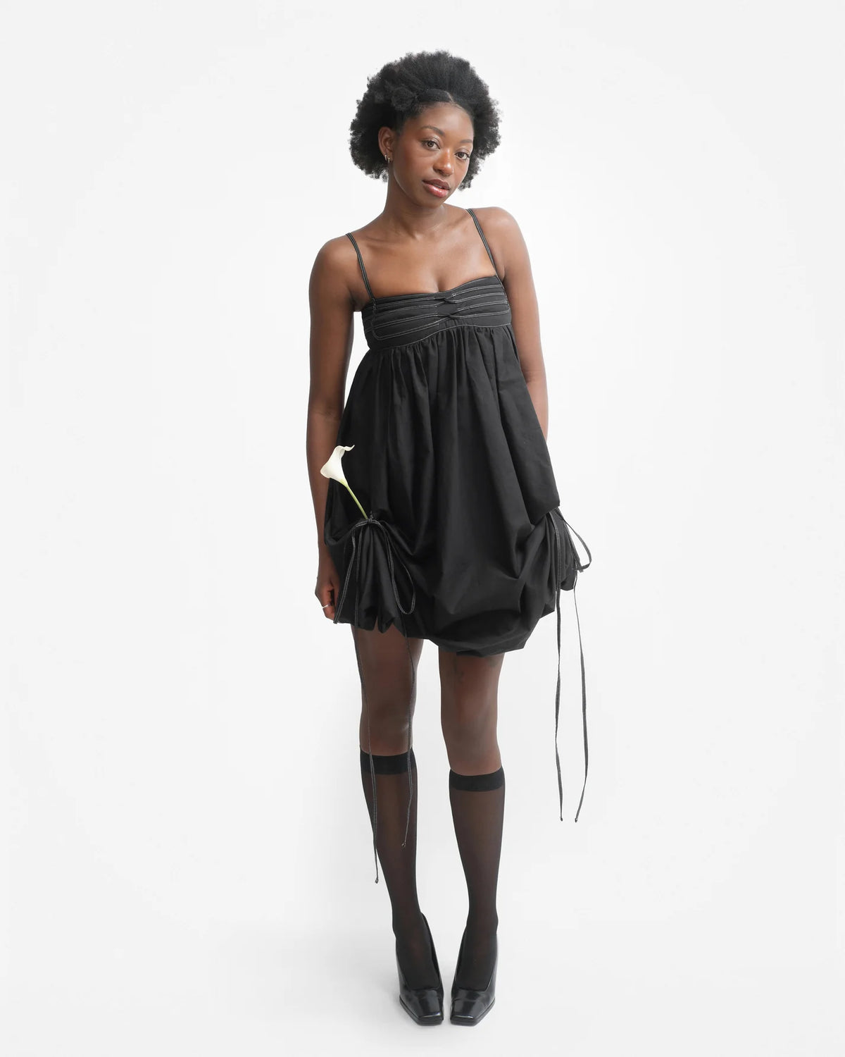 [ELLA MAE]IVY DRESS IN CHARCOAL