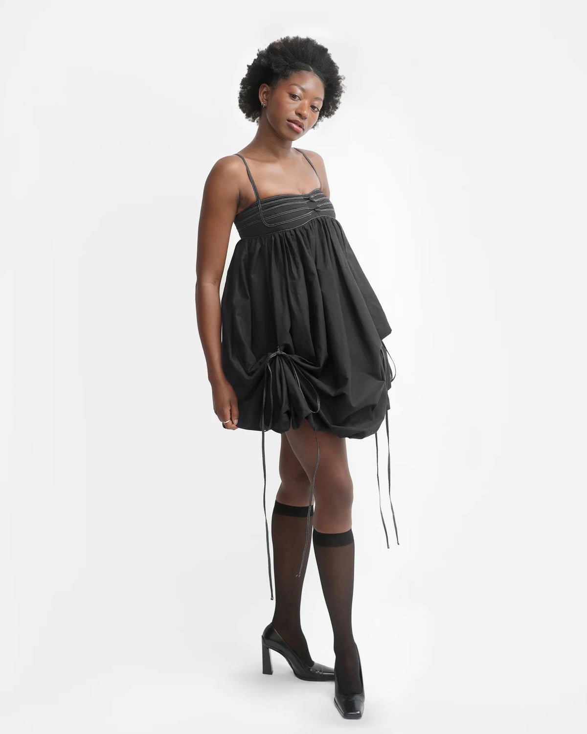 [ELLA MAE]IVY DRESS IN CHARCOAL