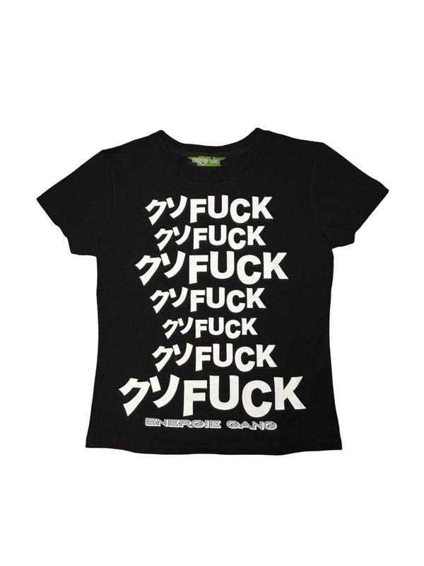[ENERGIE GANG]クソFUCK Crop T(BLK　