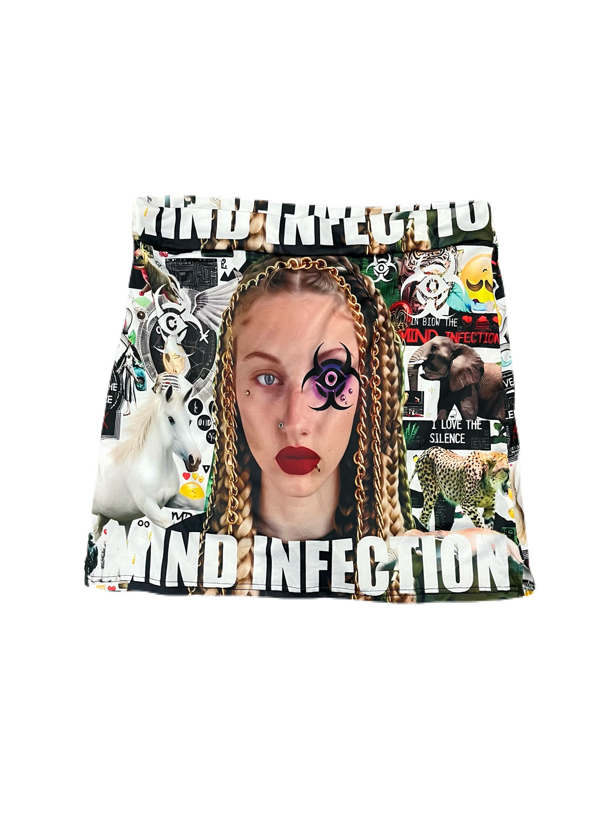 [MIND INFECTION]Print Skirts