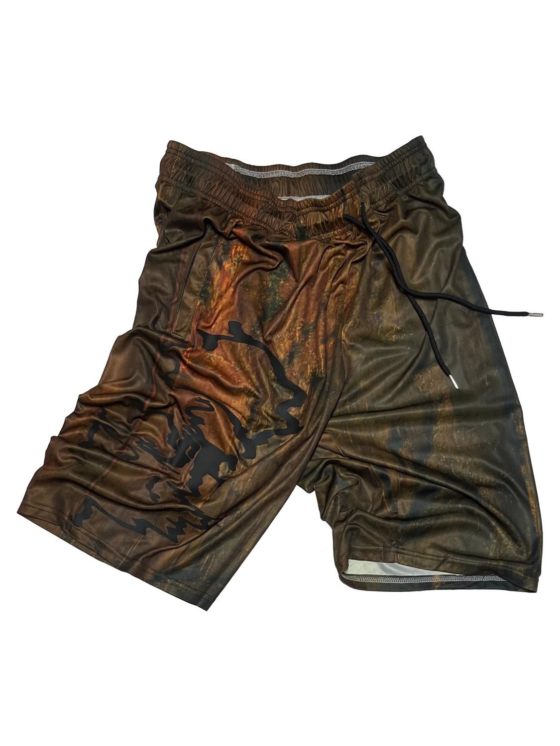 [GB MOUTH]Nature Camo "熯霊" Hideri 3D rubber Dry Shorts (BLK)