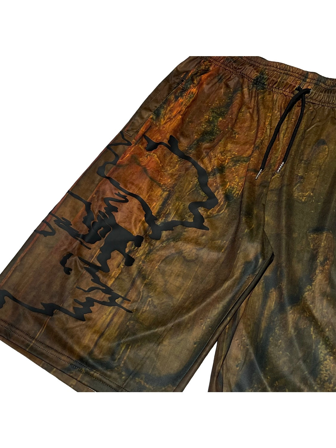 [GB MOUTH]Nature Camo "熯霊" Hideri 3D rubber Dry Shorts (BLK)