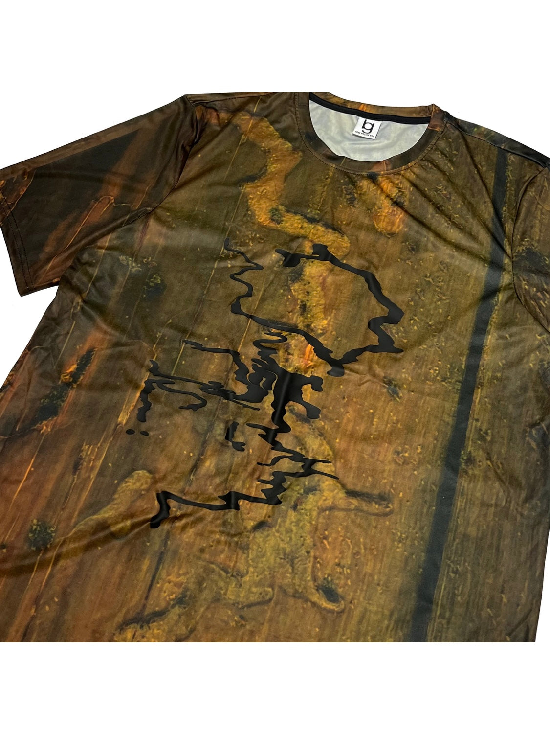 [GB MOUTH]Nature Camo "熯霊" Hideri 3D rubber Dry T-shirt(BLK)