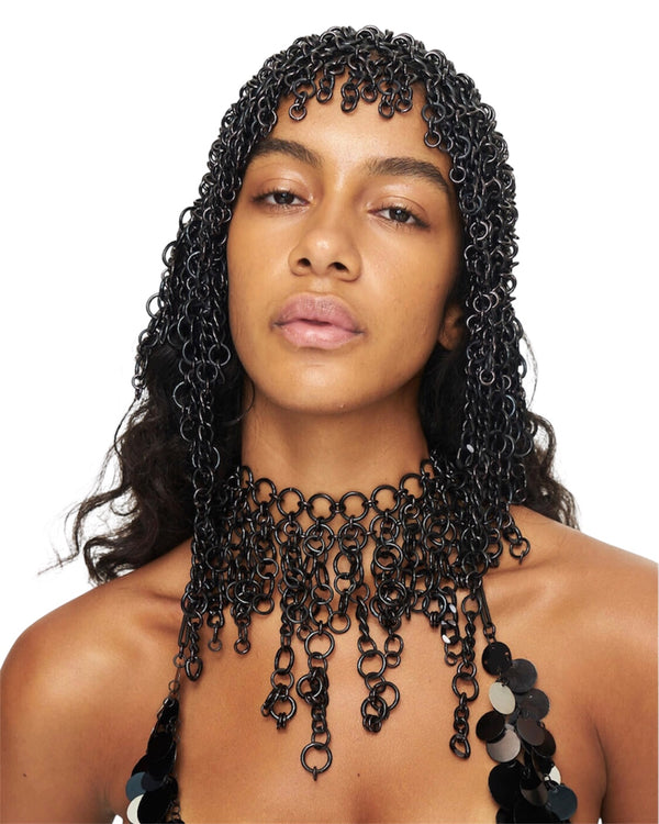 [JALACONDA]Headpiece Franjas BLACK