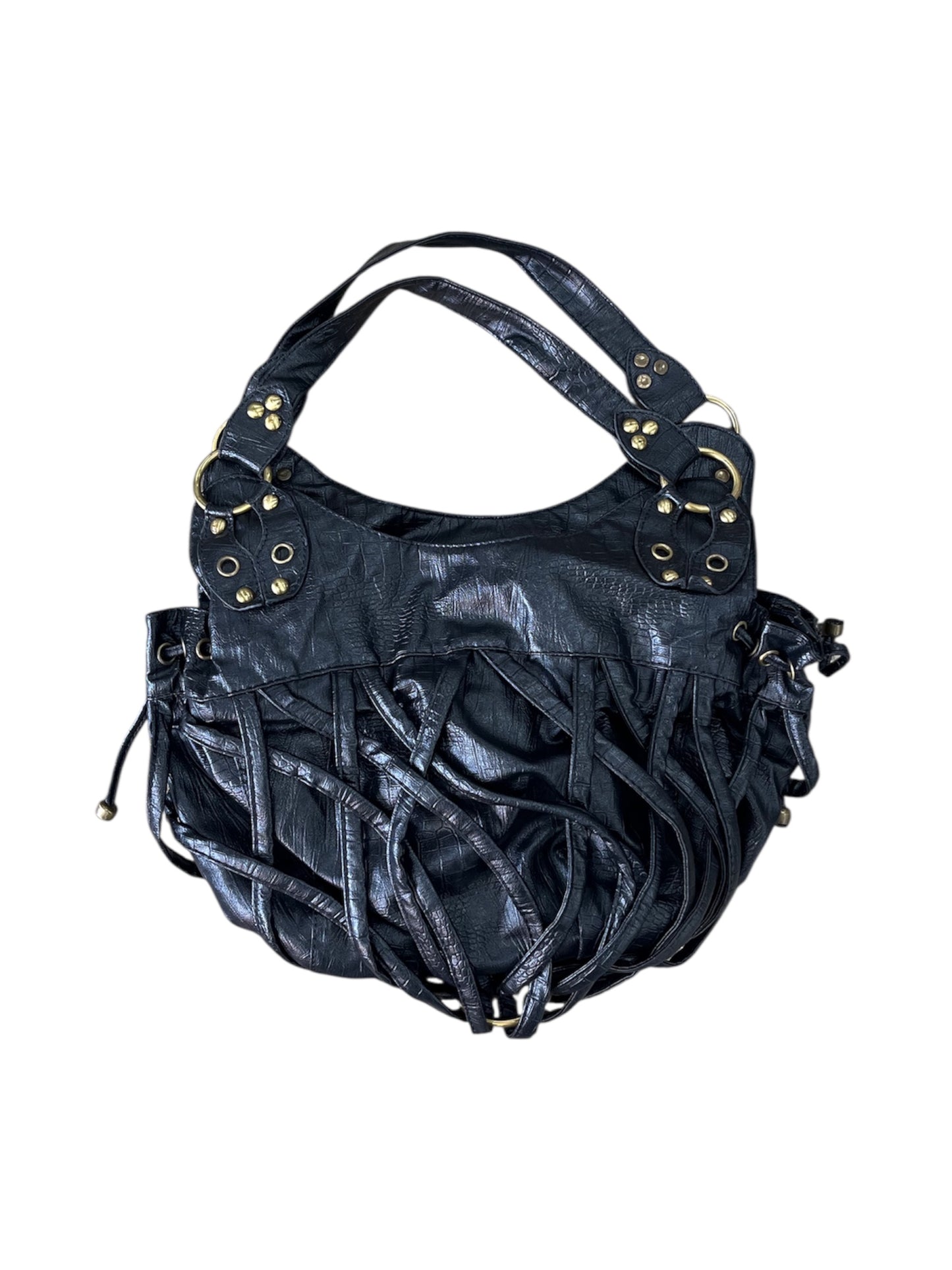Interlaced Design Shoulder Bag