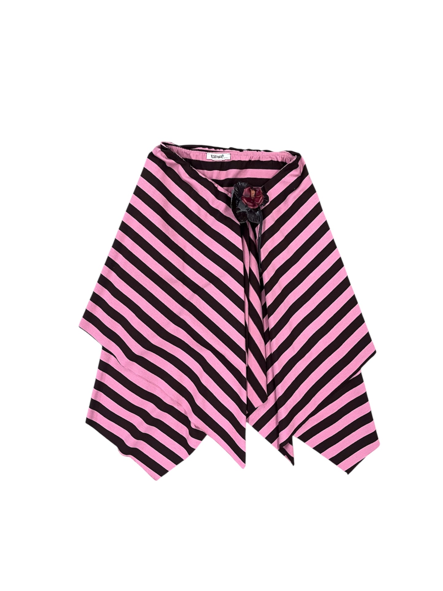 Border Irregular Hem Skirt