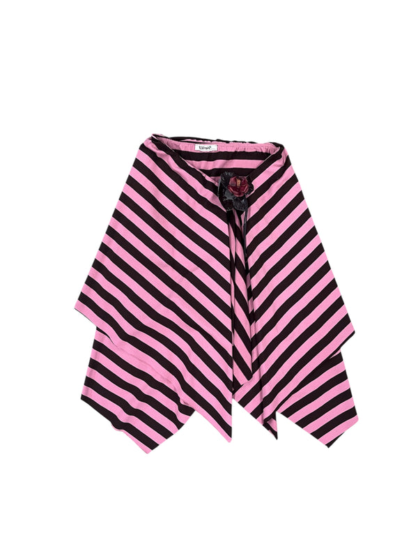Border Irregular Hem Skirt