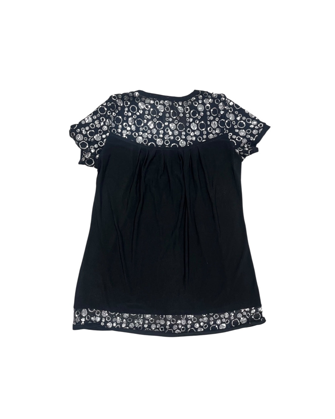Sequined Collar Scoop Neck Tunic