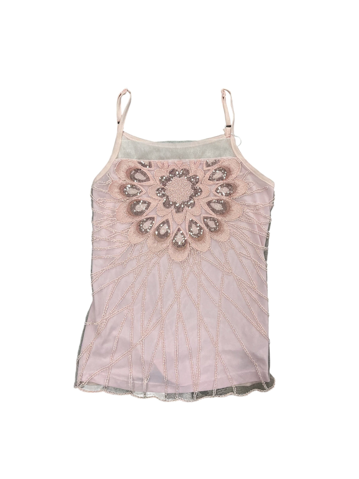 Bohemian Flapper Style Shimmering Mesh Top
