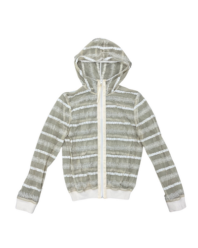 Sheer Zip-up Hoodie