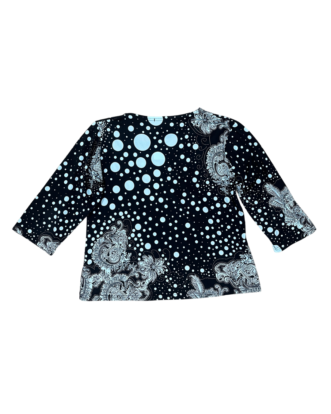 All-over Paisley Flare Sleeve Tops