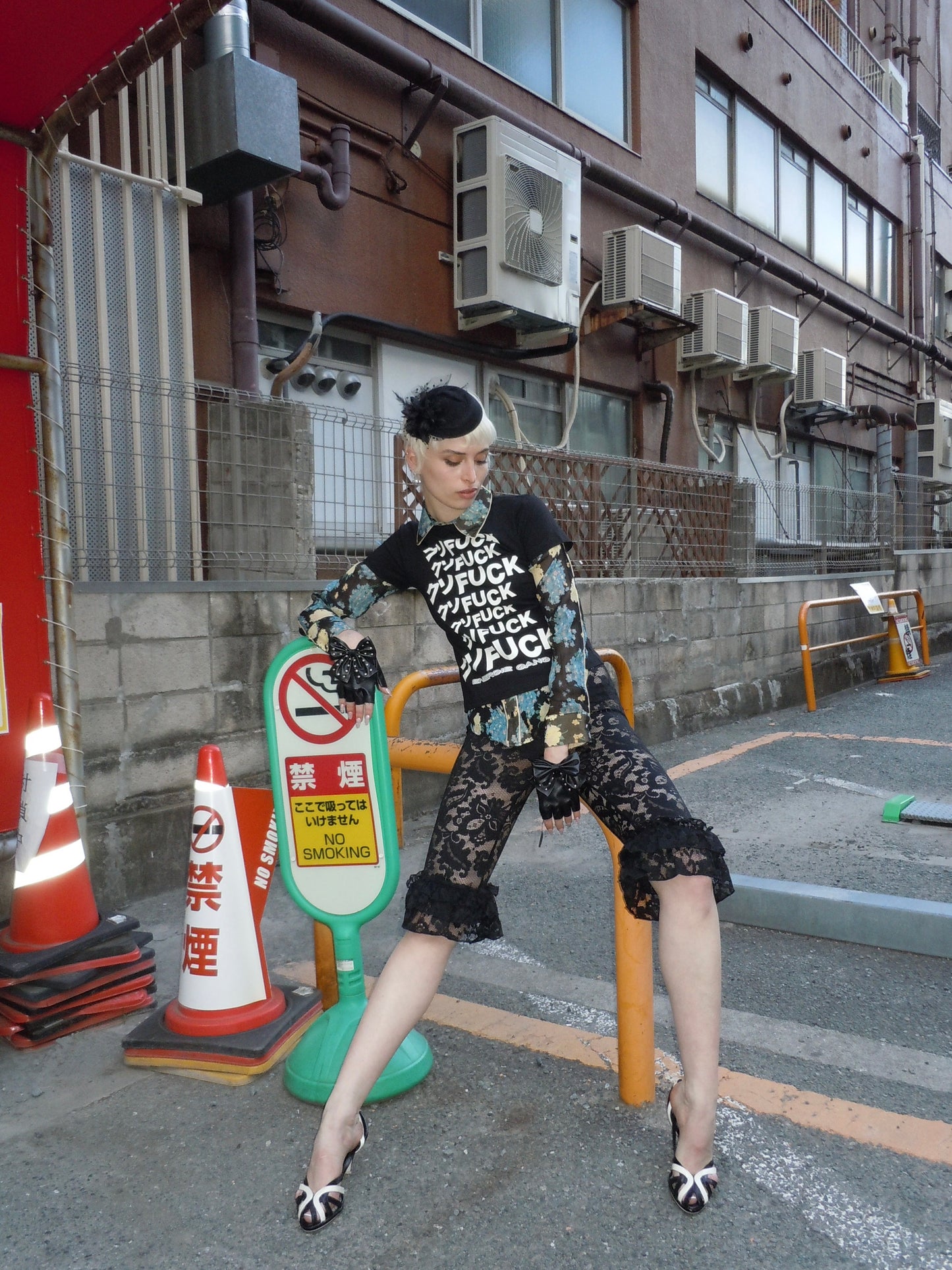 [ENERGIE GANG]クソFUCK Crop T(BLK　