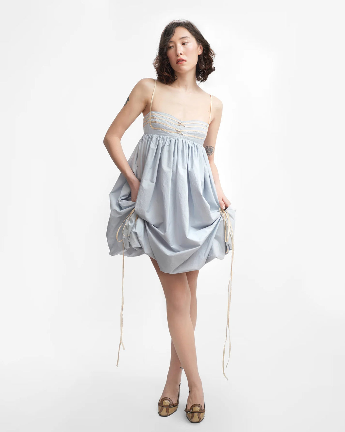 [ELLA MAE]IVY DRESS IN ICE BLUE
